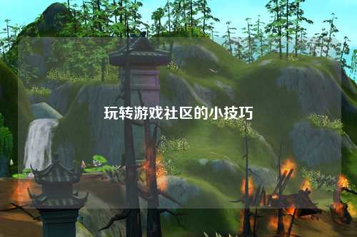 玩转游戏社区的小技巧