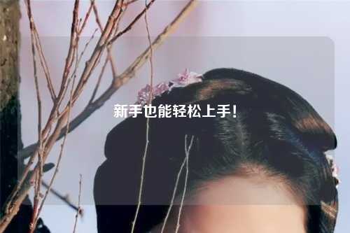 新手也能轻松上手！